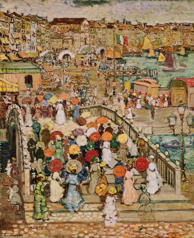 Ponte della Paglia by Maurice Brazil Prendergast
